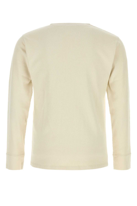 Ivory cotton blend t-shirt LEMAIRE (TS0041LJ1030)
