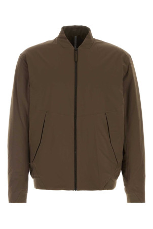 Brown stretch nylon Diode bomber jacket Brown VEILANCE (X000009876)