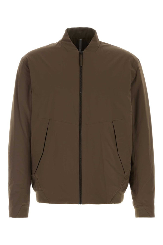 Brown stretch nylon Diode bomber jacket Brown VEILANCE (X000009876)