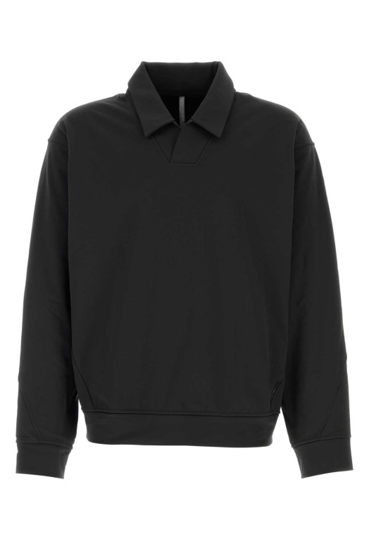 Black polyester Consola polo shirt Black VEILANCE (X000010593)