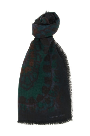 'Folk' scarf Green
