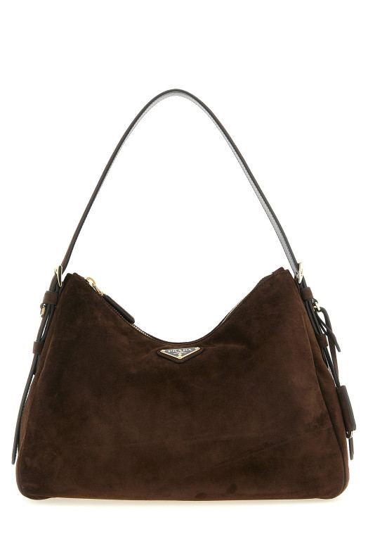 'Prada Aimée' medium shoulder bag Brown