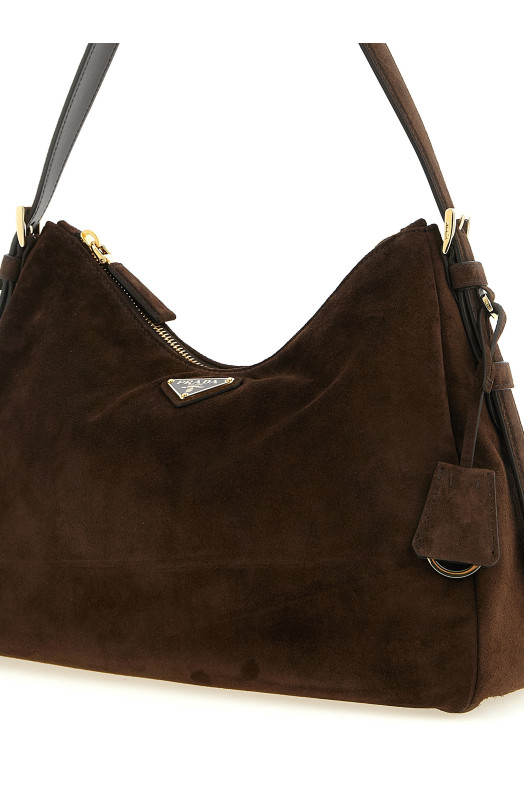 'Prada Aimée' medium shoulder bag Brown