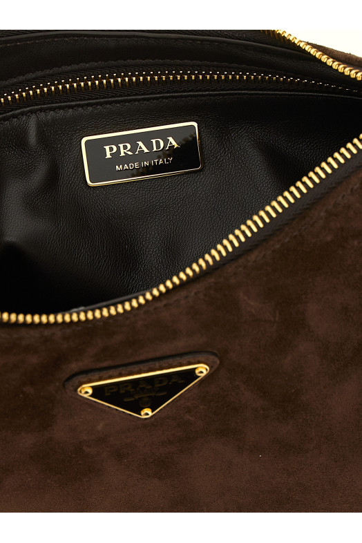 'Prada Aimée' medium shoulder bag Brown