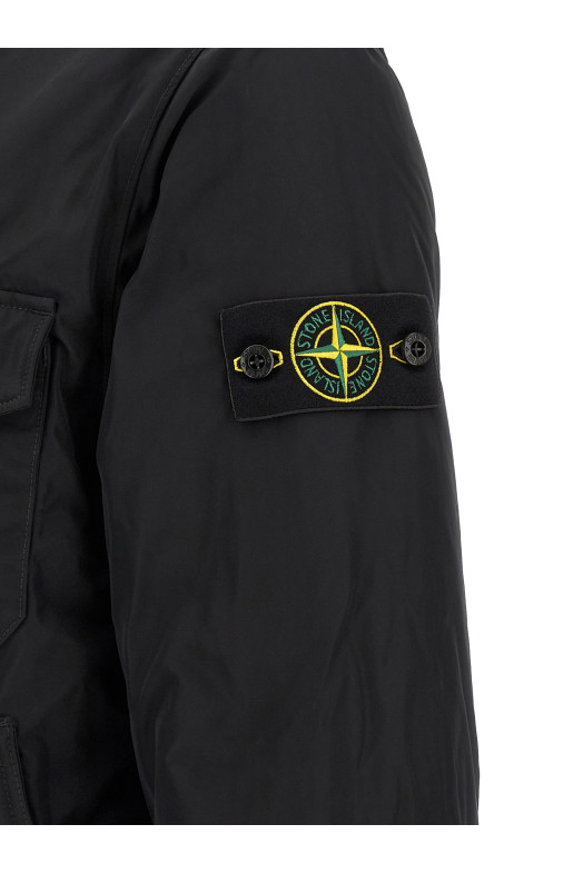 Padded overshirt Black