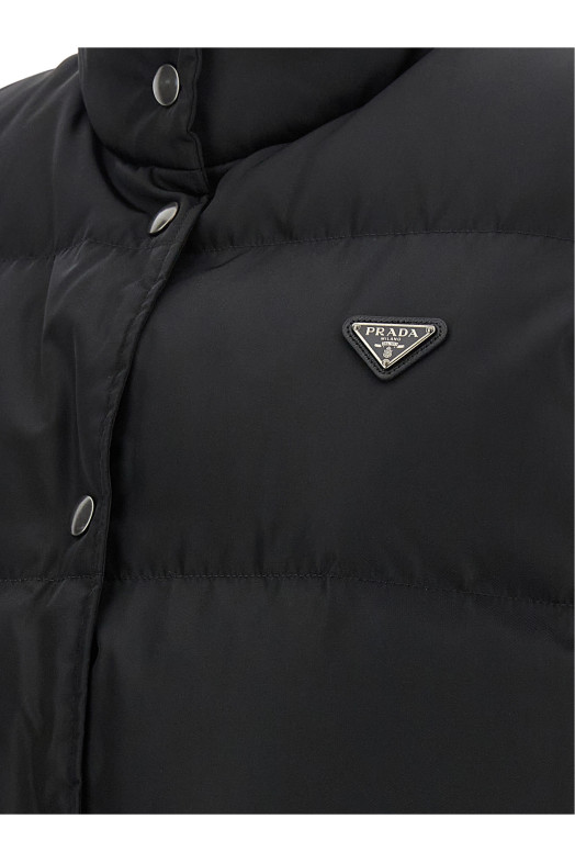 'Re-Nylon' Padded Vest Black