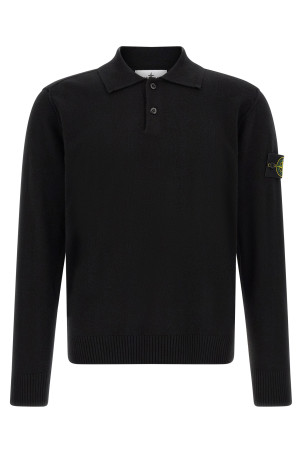 'Badge Stone Island' polo shirt Black
