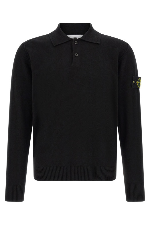 'Badge Stone Island' polo shirt Black