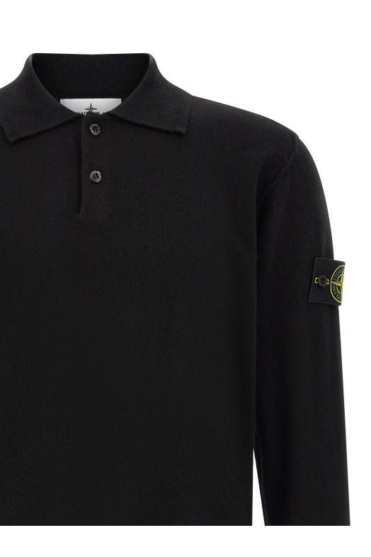 'Badge Stone Island' polo shirt Black
