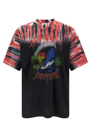 'Extreme Tie Dye' T-shirt Black
