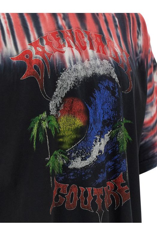 'Extreme Tie Dye' T-shirt Black