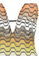 Цельный купальник с греческим узором, разноцветный MISSONI MC24SP00BR015DS91SC