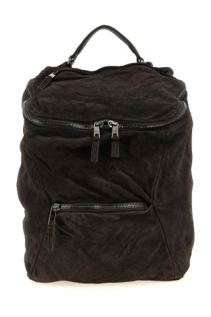 Leather backpack Brown