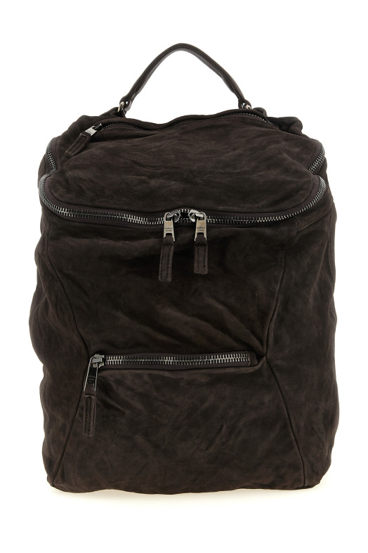 Leather backpack Brown