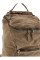 Leather backpack Beige