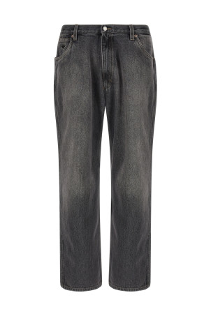 Triangle logo jeans Black