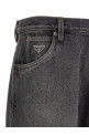 Triangle logo jeans Black