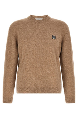 'Fox Head' sweater Beige