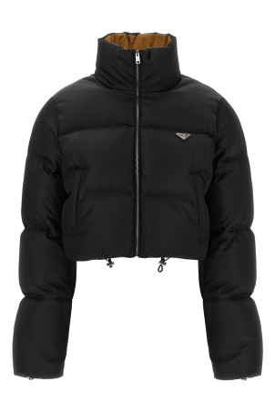 'Re-Nylon' down jacket Black