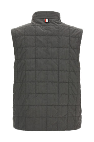 '4BAR' ripstop shiny vest Gray