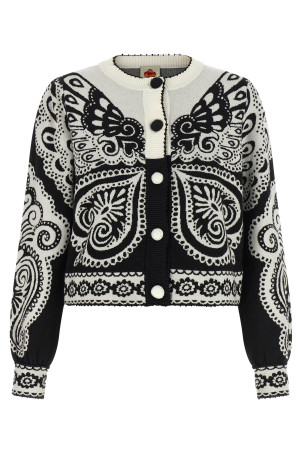 'Arabesque' cardigan Black-grey