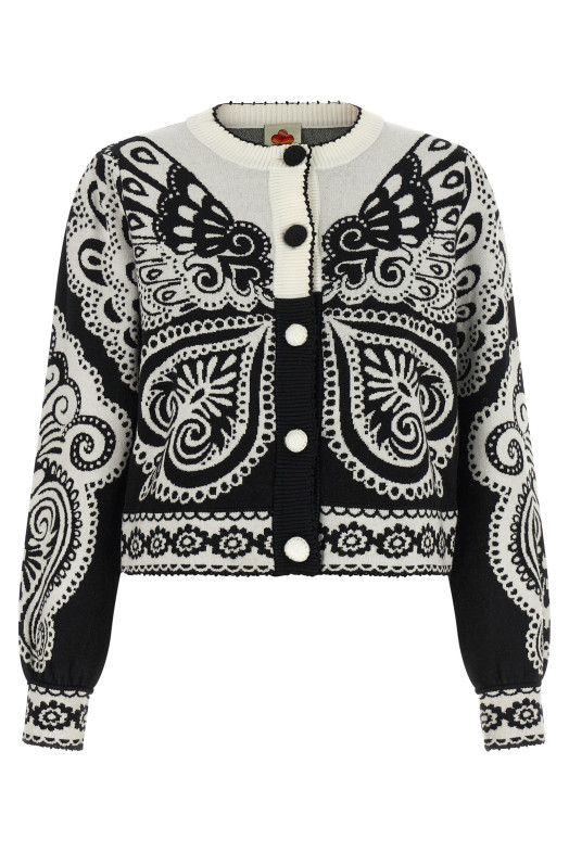 'Arabesque' cardigan Black-grey