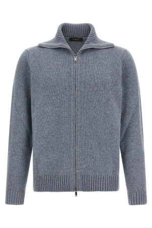 Virgin wool cardigan Blue