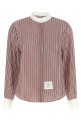 Removable lavallière collar shirt Multicolor