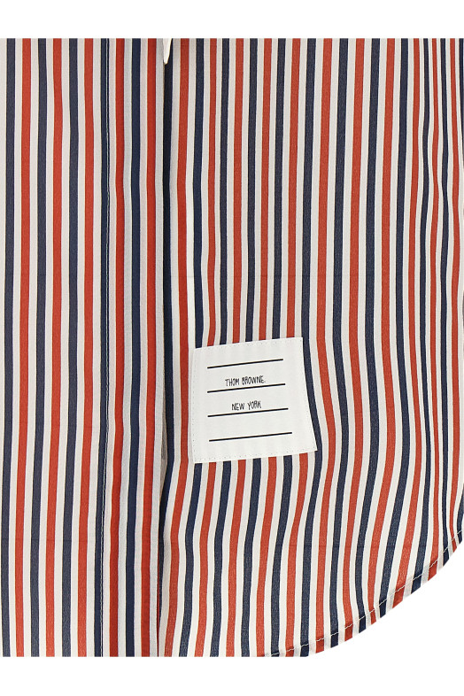 Removable lavallière collar shirt Multicolor