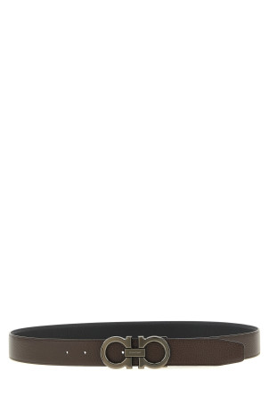 'Doppio Gancini' reversible belt Multicolor