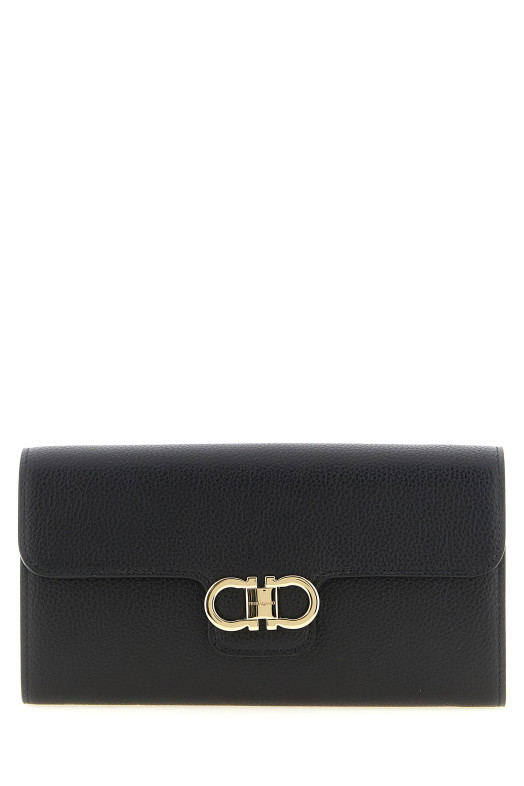 'Gancini' wallet on chain Black