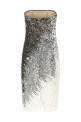 Metallic tulle dress Silver