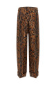 Lynx print pants Brown