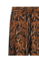 Lynx print pants Brown