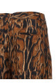 Lynx print pants Brown
