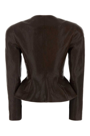 Brown leather jacket Brown MAGDA BUTRYM (194926)