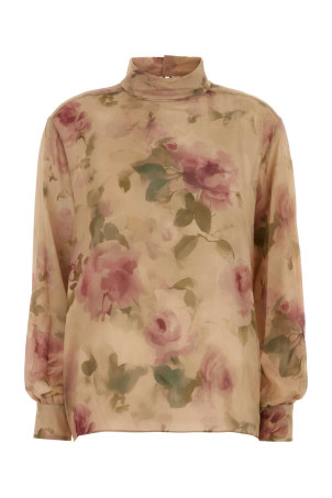Printed stretch silk blouse MAGDA BUTRYM (217926)