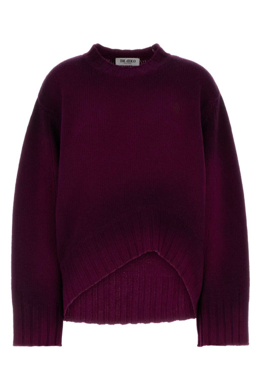 Tyrian purple wool blend oversize sweater THE ATTICO (251WCK00126KWS008SP)