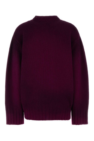 Tyrian purple wool blend oversize sweater THE ATTICO (251WCK00126KWS008SP)