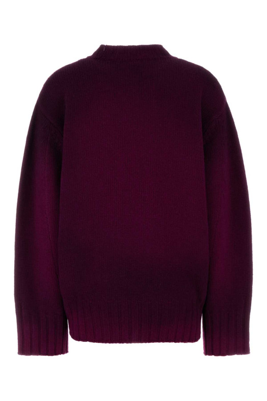 Tyrian purple wool blend oversize sweater THE ATTICO (251WCK00126KWS008SP)