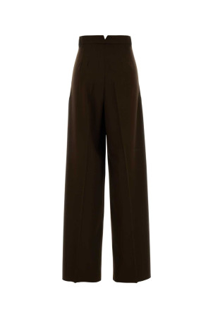 Brown wool Garenna wide-leg pant WEEKEND (2525136016600)