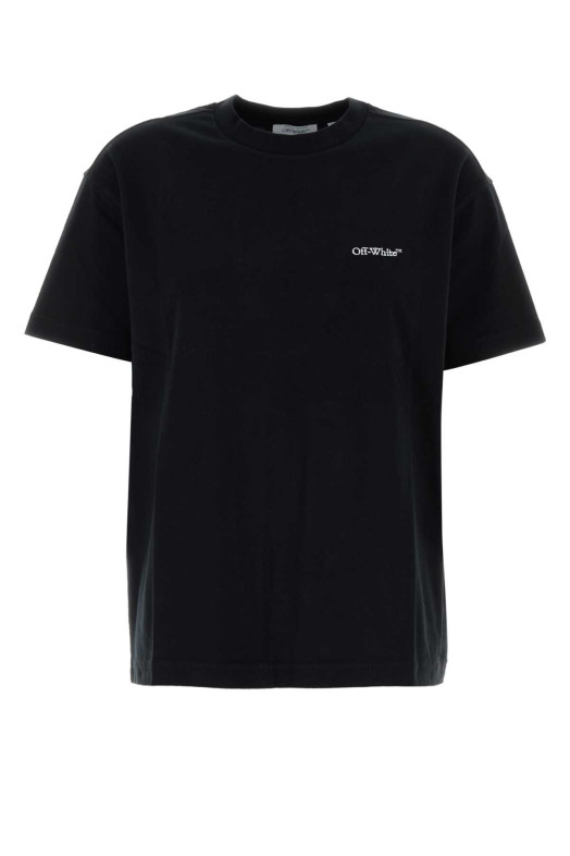 Black cotton t-shirt OFF WHITE (2FA00644T)