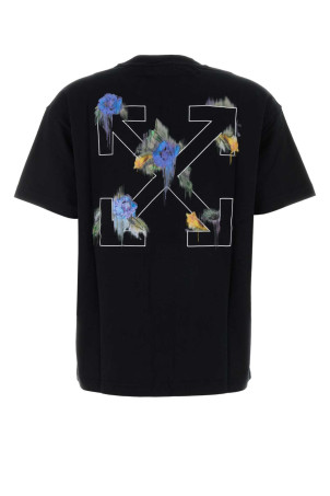 Black cotton t-shirt OFF WHITE (2FA00644T)
