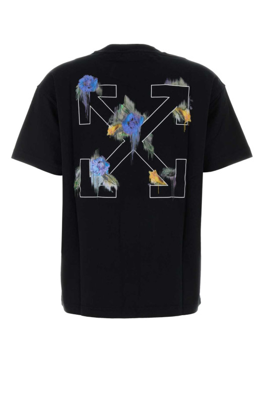 Black cotton t-shirt OFF WHITE (2FA00644T)