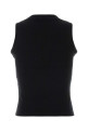 Black stretch cotton tank top OFF WHITE (2FA00673T)