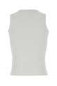 White stretch cotton tank top OFF WHITE (2FA00673T)