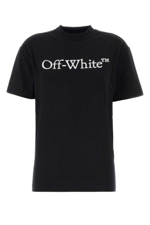 Black cotton t-shirt OFF WHITE (2FA00677T)