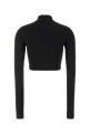 Black stretch jersey top OFF WHITE (2FB00628T)