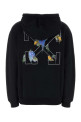 Black cotton sweatshirt OFF WHITE (2FE00509T)