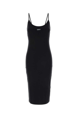 Black stretch nylon dress OFF WHITE (2FU00632T)